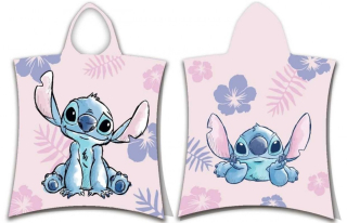 Plážová osuška pončo Lilo a Stitch 50x115 cm