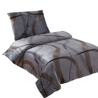 JAHU Povlečení mikroflanel Gold Ribbon 140x200, 70x90 cm