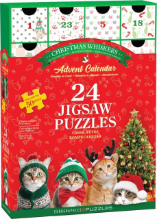 EUROGRAPHICS Puzzle Adventní kalendář: Vánoční vousky 24x50 dílků