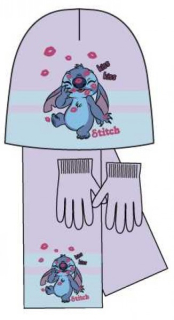 SOUPRAVA ČEPICE,ŠÁLA A RUKAVICE LILO A STITCH