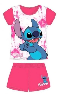 DÍVČÍ PYŽAMO,KOMPLET LILO A STITCH tmavě růžové