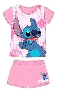 DÍVČÍ PYŽAMO,KOMPLET LILO A STITCH světle růžové