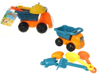 SADA NA PÍSEK S AUTÍČKEM 22 CM 6 KS