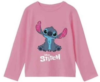 DÍVČÍ TRIČKO LILO A STITCH světle růžové