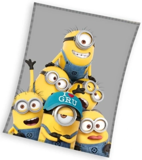 Dětská deka Mimoni Tým Gru 150x200 cm