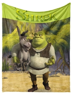 Dětská deka Shrek a Oslík 130x160 cm
