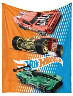 Dětská deka Hot Wheels Retro 130x160 cm