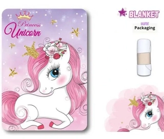 DĚTSKÁ POLAR DEKA UNICORN 100x140cm