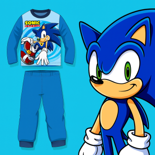 CHLAPECKÉ PYŽAMO SONIC světle modré