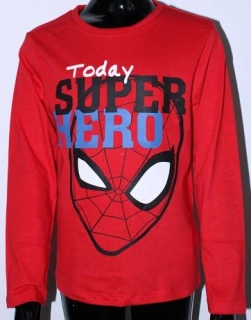 CHLAPECKÉ TRIČKO DLOUHÝ RUKÁV SPIDERMAN červené