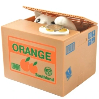 Iso interaktivní pokladnička kočička zlodějka mincí