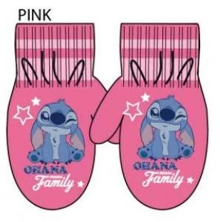 DÍVČÍ RUKAVICE LILO A STITCH Pink
