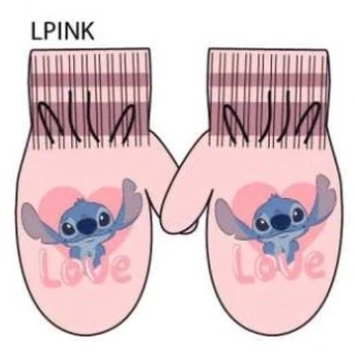 DÍVČÍ RUKAVICE LILO A STITCH Lpink