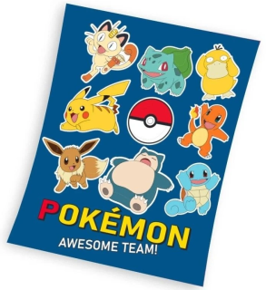  Dětská deka Pokémon Připraveni k boji 130x160 cm