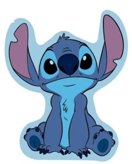 Tvarovaný 3D polštářek Lilo a Stitch 40 cm