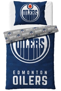  Hokejové povlečení NHL Edmonton Oilers Shields 140x200,70x90 cm
