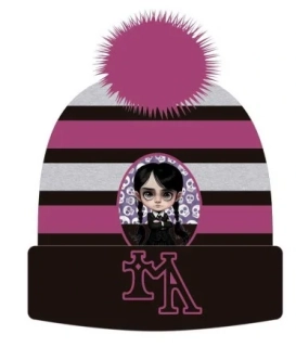 DÍVČÍ ZIMNÍ ČEPICE KULICH Wednesday černá