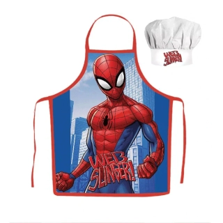 Kuchařský set - zástěrka a čepice Spiderman