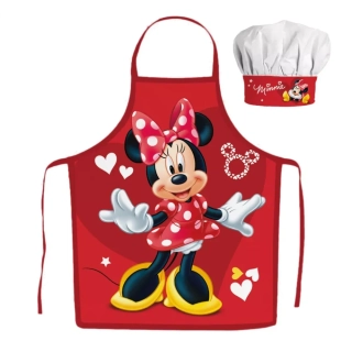 Kuchařský set - zástěrka a čepice Disney Minnie Mouse