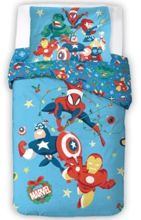 Dětské povlečení Avengers Vánoční Jízda