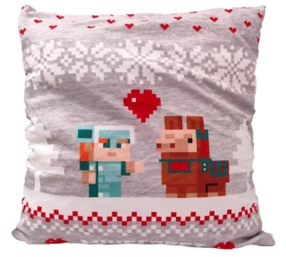 Povlak na polštářek Vánoční Svět Minecraft