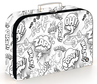 Kufřík lamino 34 cm Komiks White