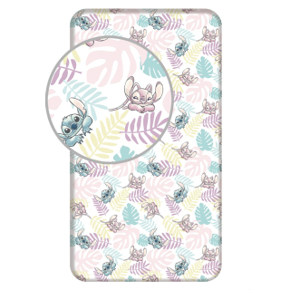 Prostěradlo Lilo and Stitch Leaves 90x200x25 cm