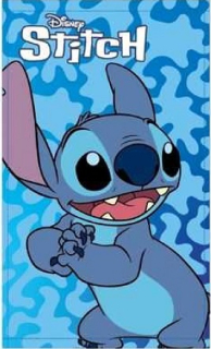 DĚTSKÝ RUČNÍK LILO A STITCH 30x50 cm modrý