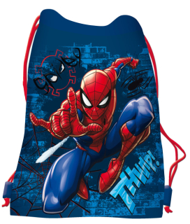 Sáček na přezůvky/batůžek Spiderman, rozměry: 43 x 32 cm
