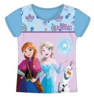 DÍVČÍ TRIČKO FROZEN LEDOVÉ KRÁLOVSTVÍ modré