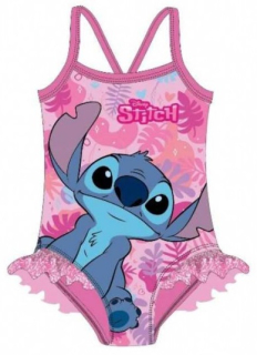 DÍVČÍ JEDNODÍLNÉ PLAVKY LILO A STITCH růžové