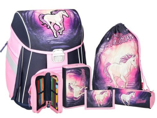 Školní aktovka - 5-dílný set, START Magic Unicorn