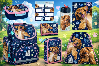 Zvýhodněná školní sada Cleo a Frank pejsek 8ks