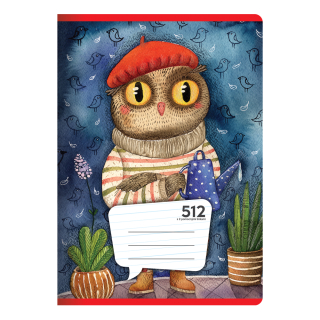  Sešit A5, 10 listový - linkovaný 512 s 2 pomoc. linkami