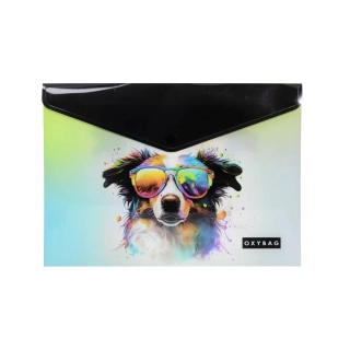 Psaníčko s drukem A5 s tiskem crazy animals pes