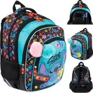 Školní ergonomický čtyřkomorový batoh Stitch Stay Cool