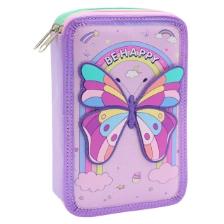 Penál 2-posch. prázdný - Butterfly