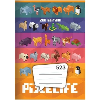 Školní sešit A5 523 Pixelife linkovaný