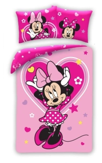 Povlečení Minnie Heart 140/200, 70/90