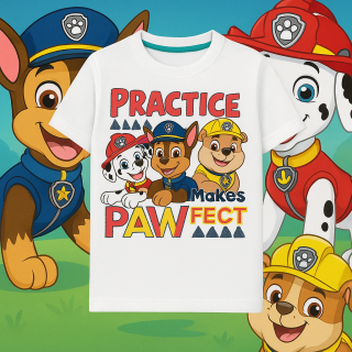 CHLAPECKÉ TRIČKO PAW PATROL bílé