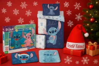 ZVÝHODNĚNÁ SADA LILO A STITCH 5 kusů +DÁREK VÁNOČNÍ ČEPICE ZDARMA