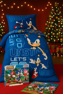 POVLEČENÍ SONIC+PUZZLE-AKČNÍ CENA
