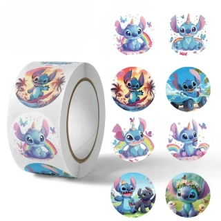 Motivační samolepky Disney Stitch role 500ks