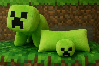 Polštářek 3D MINECRAFT CREEPER spínací 