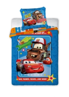 Povlečení do postýlky Cars Blesk a Burák 100/135, 40/60