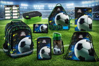 Zvýhodněná školní sada s batohem fotbal 9 ks