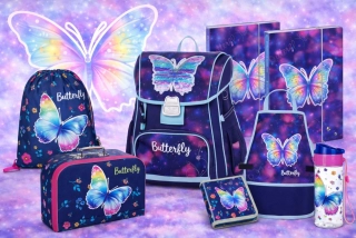 OXYBAG ŠKOLNÍ SET 8KS PREMIUM Motýl