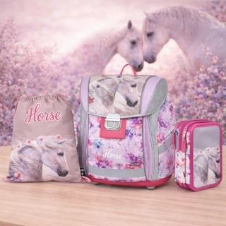 OXYBAG ŠKOLNÍ SET 3KS PREMIUM LIGHT kůň romantic