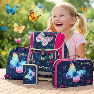 OXYBAG ŠKOLNÍ SET 4KS PREMIUM LIGHT Motýl 2