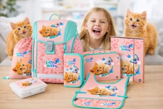 OXYBAG ŠKOLNÍ SET 7KS PREMIUM LIGHT Kočka